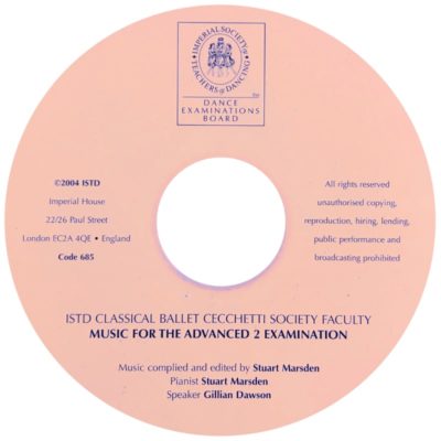 ISTD Music for the Advanced II Examination CD